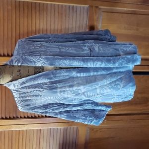 Beautiful silver Coldwater Creek coverup NWOT